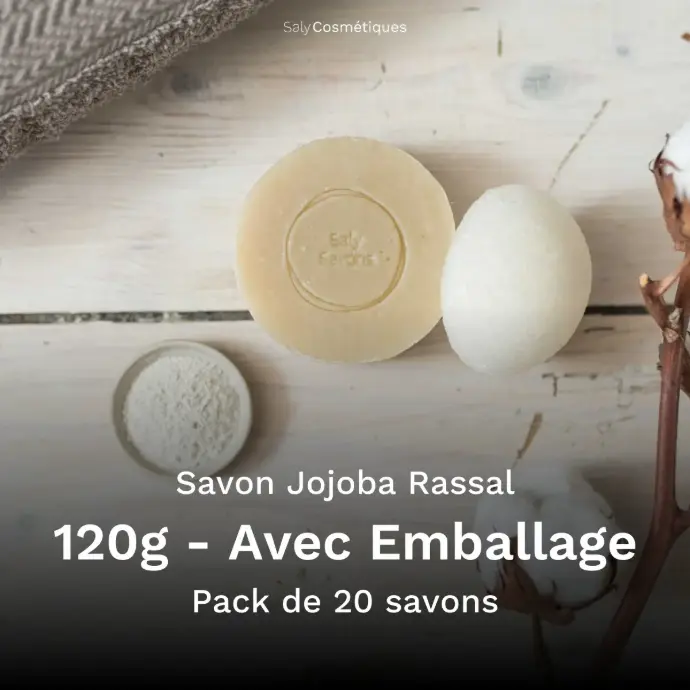 Savon Jojoba et Rassal 120g Avec Emballage - Pack de 20
