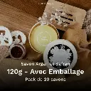 Savon Argan et Safran 120g Avec Emballage - Pack de 20