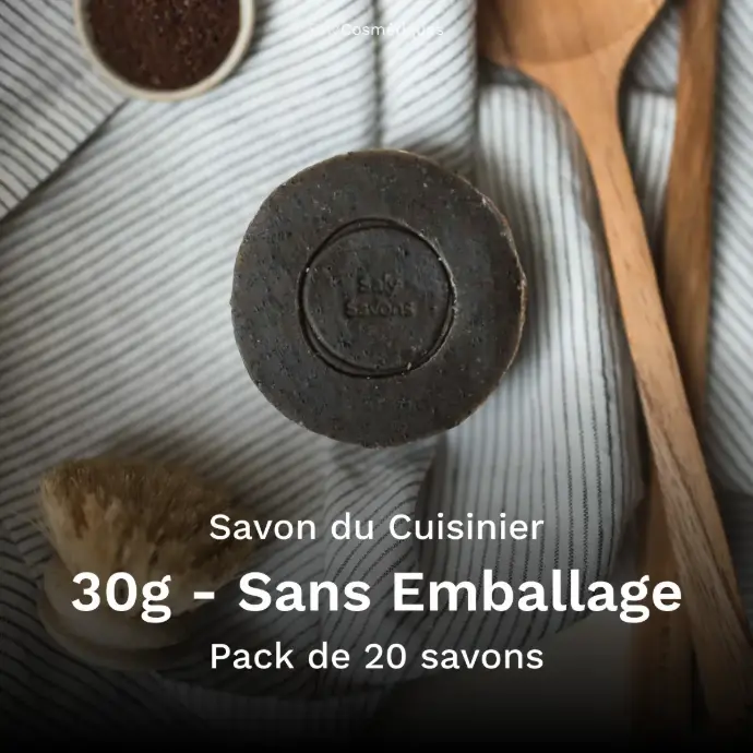 Savon du Cuisinier 30g Sans Emballage - Pack de 20