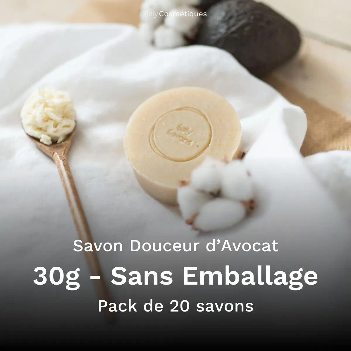 Savon Douceur d'Avocat 30g Sans Emballage - Pack de 20