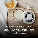 Savon Lait de Brebis et Miel 30g Sans Emballage - Pack de 20