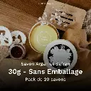 Savon Argan et Safran 30g Sans Emballage - Pack de 20