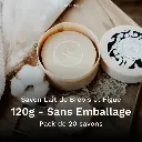 Savon Lait de Brebis et Figue 120g Sans Emballage - Pack de 20