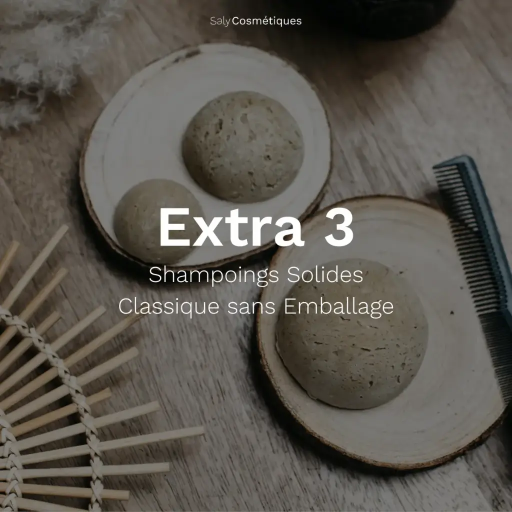 Extra 3 : Shampoings solides - Format Classique Sans Emballage