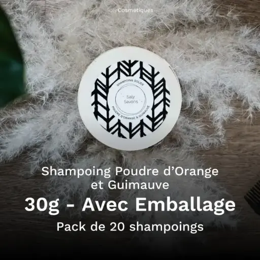 [B2B-SH001VA-X20] Shampoing Poudre d'Orange et Guimauve 30g Avec Emballage - Pack de 20