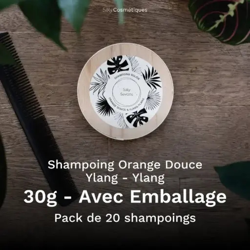 [B2B-SH002VA-X20] Shampoing Orange Douce Ylang Ylang 30g Avec Emballage - Pack de 20