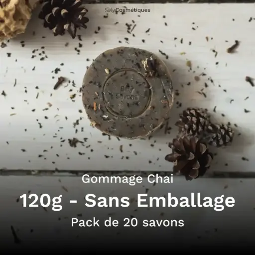 [B2B-SB002CS-X20] Gommage Noyau d'Abricot et Chaï 120g Sans Emballage - Pack de 20