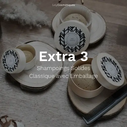 [B2B-EXTRA03-A] Extra 3 : Shampoings solides - Format Classique Avec Emballage
