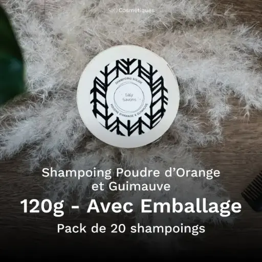 [B2B-SH001FA-X20] Shampoing Poudre d'Orange et Guimauve 120g Avec Emballage - Pack de 20